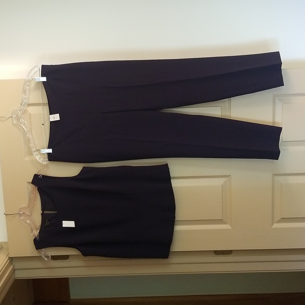 Talbots Navy Blue Pantsuit, NWT, Size 10